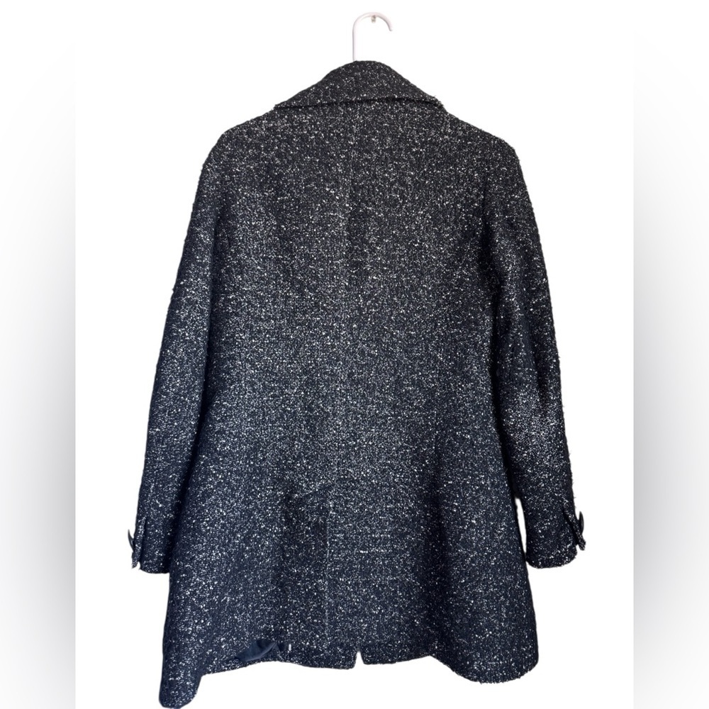 Talbots Black Tweed Women's Coat - Picture 2 of 7